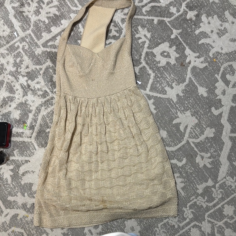 Missoni women’s gold statement dress